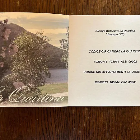 Отель Ristorante La Quartina 3*